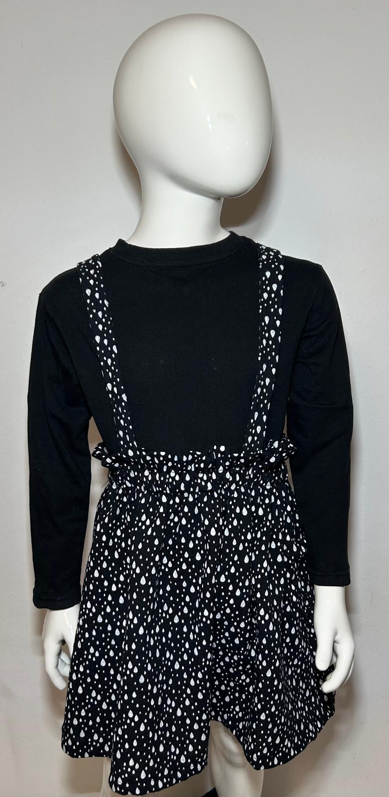 Paperbag Kleid Tropfen