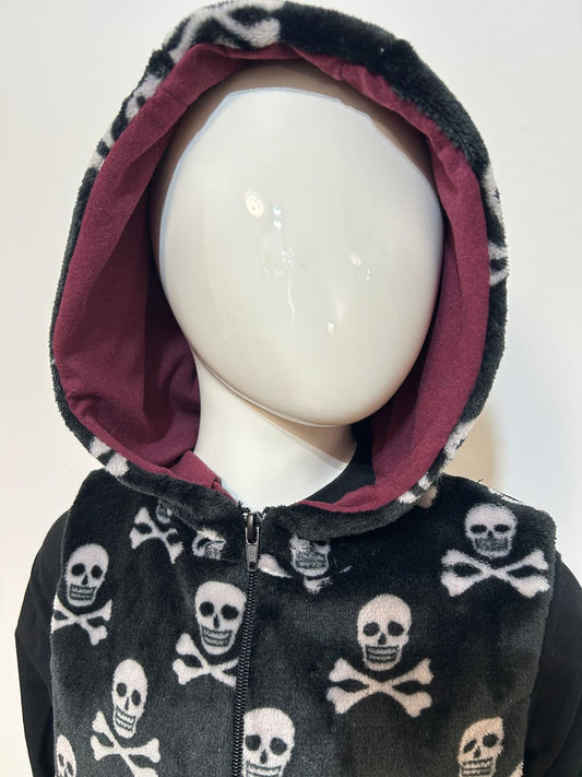 Fleeceweste Totenköpfe