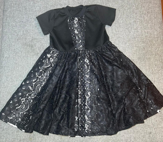 Kleid Spitze Schwarz