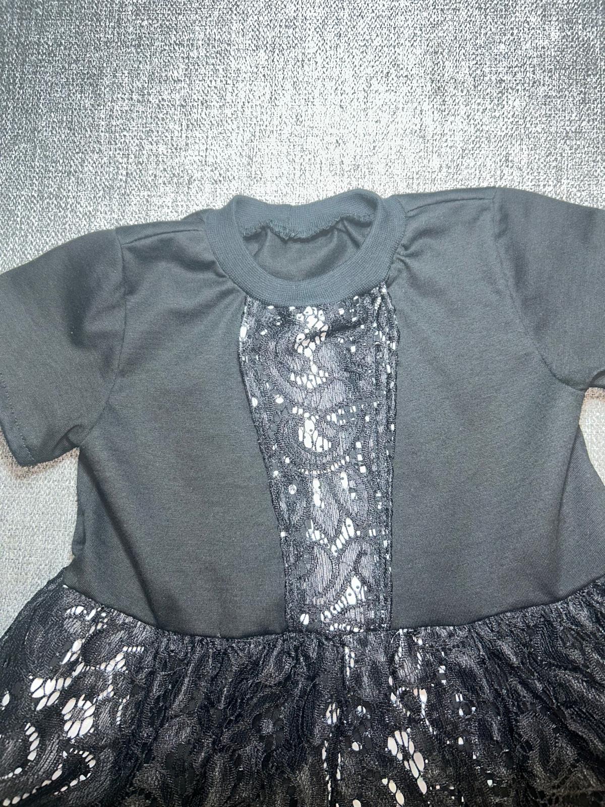 Kleid Spitze Schwarz