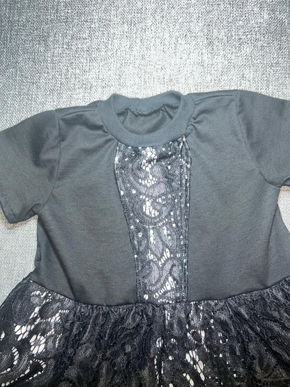 Kleid Spitze Schwarz