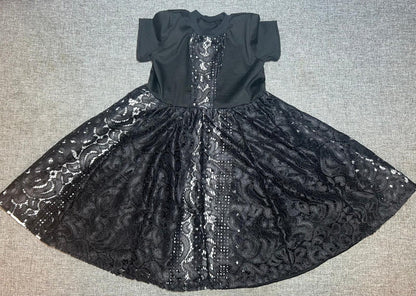 Kleid Spitze Schwarz