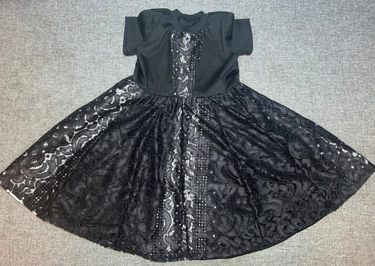 Kleid Spitze Schwarz