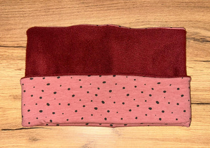 Set - Wendeloop & Wendemütze Beere mit Punkte