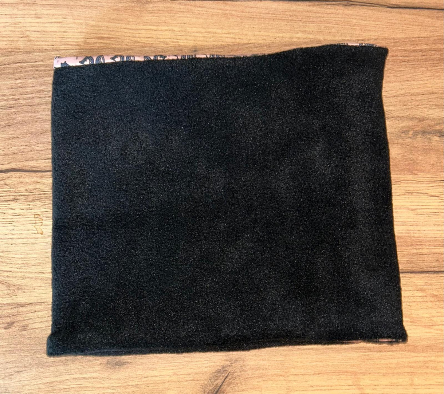 Set - Wendeloop & Wendemütze Altrosa mit Füchsen