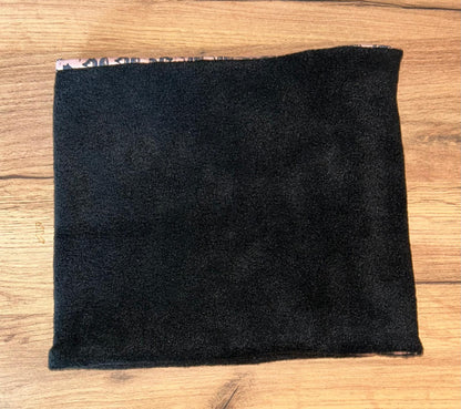 Set - Wendeloop & Wendemütze Altrosa mit Füchsen