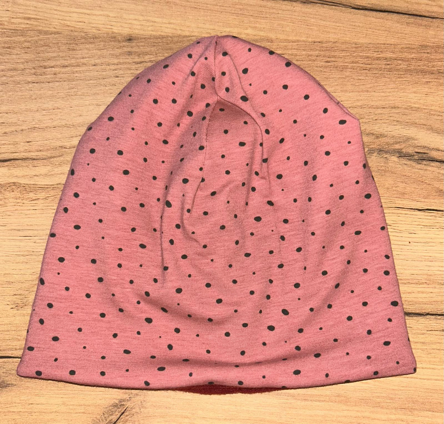 Set - Wendeloop & Wendemütze Beere mit Punkte