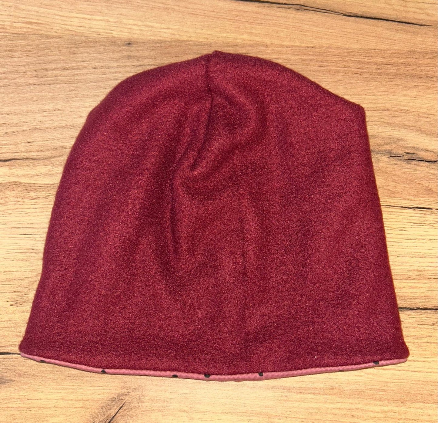 Set - Wendeloop & Wendemütze Beere mit Punkte