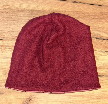 Set - Wendeloop & Wendemütze Beere mit Punkte