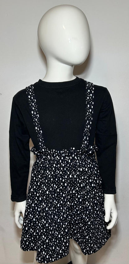 Paperbag Kleid Tropfen