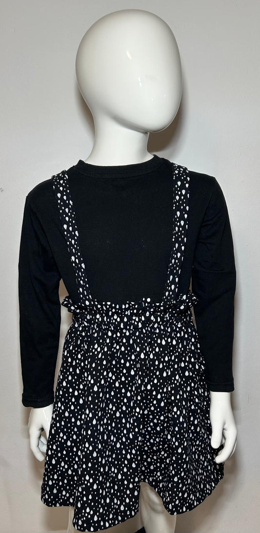 Paperbag Kleid Tropfen